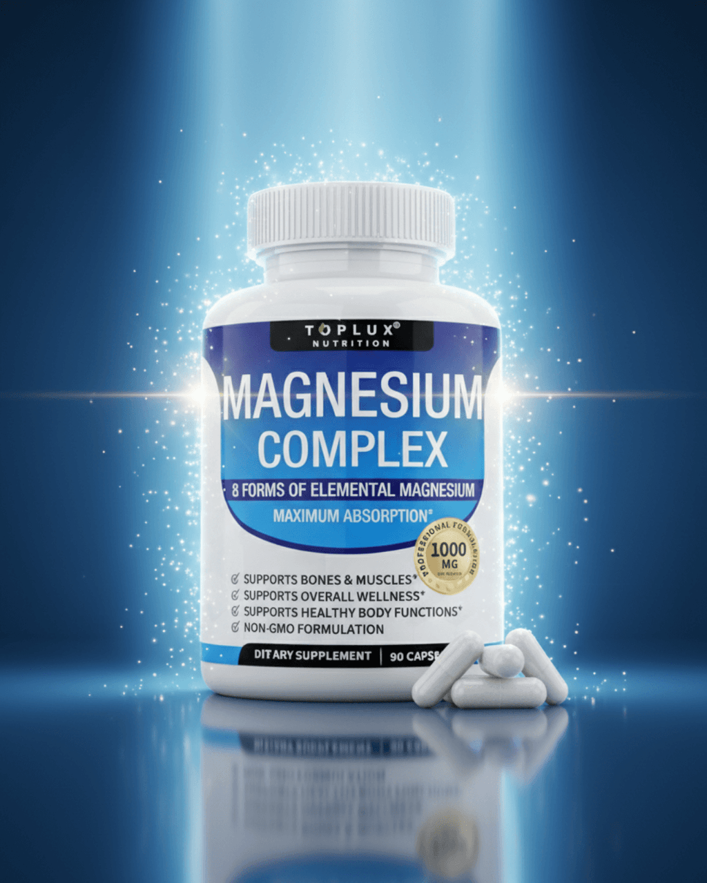 TopLux Magnesium Complex | El magnesio inteligente que tu cuerpo sí aprovecha.