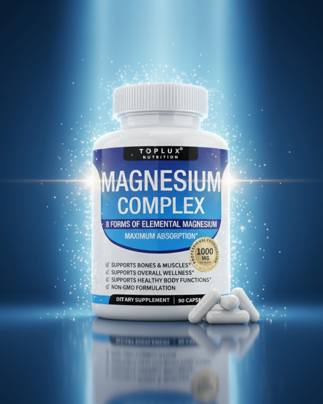 TopLux Magnesium Complex | El magnesio inteligente que tu cuerpo sí aprovecha.